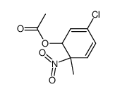 5-chloro-2-methyl-2-nitrocyclohexa-3,5-dienyl acetate Structure