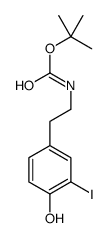 N-tert-Butoxycarbonyl 3-Iodotyramine结构式