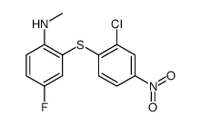 2-(2-chloro-4-nitrophenyl)sulfanyl-4-fluoro-N-methylaniline Structure