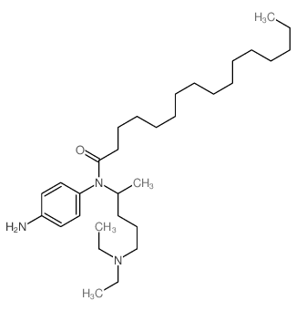 Hexadecanamide, N-(4-aminophenyl)-N-[4-(diethylamino)-1-methylbutyl]-结构式