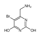 (8CI)-6-(氨基甲基)-5-溴-尿嘧啶结构式