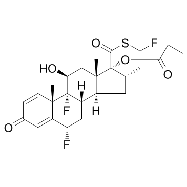 氟替卡松丙酸酯结构式