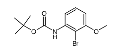 (2-bromo-3-methoxyphenyl)carbamic acid tert-butyl ester Structure