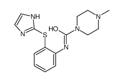 N-[2-(1H-imidazol-2-ylsulfanyl)phenyl]-4-methylpiperazine-1-carboxamide结构式