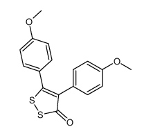 4,5-bis(4-methoxyphenyl)-3H-1,2-dithiol-3-one结构式