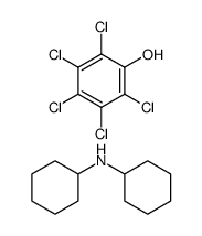 2,3,4,5,6-pentachlorophenol compound with dicyclohexylamine (1:1)结构式