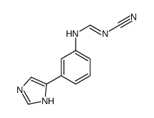 N-cyano-N'-[3-(1H-imidazol-5-yl)phenyl]methanimidamide结构式