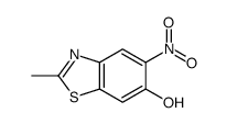 2-methyl-5-nitro-1,3-benzothiazol-6-ol结构式