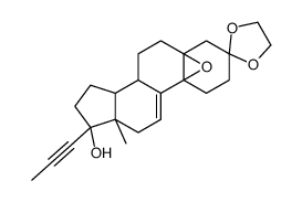 (5α,10α,17β)-5,10-Epoxy-17-hydroxy-17-(1-propyn-1-yl)-estr-9(11)-en-3-one Cyclic 1,2-Ethanediyl Acetal结构式