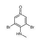 3,5-dibromo-4-(methylamino)pyridine 1-oxide Structure