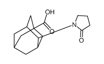 4-(2-oxopyrrolidin-1-yl)adamantane-1-carboxylic acid Structure