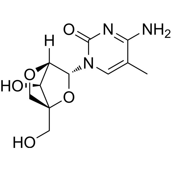 5-Methyl-2'-O,4'-C-methylenecytidine Structure