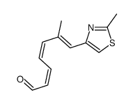 6-methyl-7-(2-methyl-1,3-thiazol-4-yl)hepta-2,4,6-trienal Structure