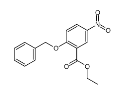 2-benzyloxy-5-nitro-benzoic acid ethyl ester结构式