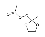 (2-methyl-1,3-dioxolan-2-yl) ethaneperoxoate结构式