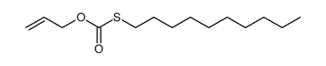 O-allyl S-(1-decyl) thiocarbonate结构式