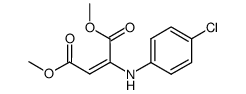 dimethyl 2-((4-chlorophenyl)amino)but-2-enedioate结构式
