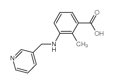 2-甲基-3-[(吡啶-3-甲基)-氨基]-苯甲酸结构式