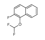 1-difluoromethoxy-2-fluoronaphthalene结构式