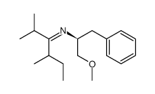 [1-Isopropyl-2-methyl-but-(Z)-ylidene]-((S)-1-methoxymethyl-2-phenyl-ethyl)-amine Structure