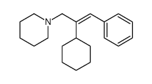 1-(2-cyclohexyl-3-phenylprop-2-enyl)piperidine结构式