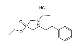 [(ethylamino)methyl](4-phenylbutyl)phosphinic acid, ethyl ester, hydrochloride Structure
