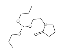 2-(2-oxopyrrolidin-1-yl)ethyl dipropyl phosphite Structure
