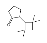2-(2,2,4,4-tetramethylcyclobutyl)cyclopentan-1-one Structure