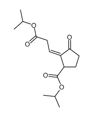 2-[2-Isopropoxycarbonyl-eth-(E)-ylidene]-3-oxo-cyclopentanecarboxylic acid isopropyl ester Structure