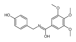 N-[(4-hydroxyphenyl)methyl]-3,4,5-trimethoxybenzamide结构式
