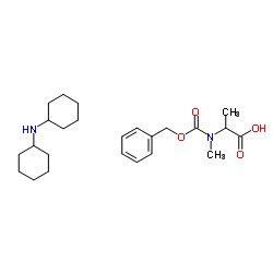 Z-N-甲基-DL-丙氨酸结构式