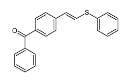 phenyl-[4-(2-phenylsulfanylethenyl)phenyl]methanone结构式