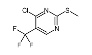 4-Chloro-2-(methylthio)-5-(trifluoromethyl)pyrimidine Structure