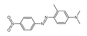 dimethyl-[3-methyl-4-(4-nitro-phenylazo)phenyl]amine结构式