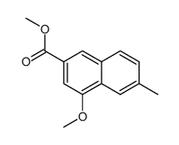 Methyl 4-methoxy-6-methyl-2-naphthoate Structure