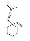 1-(3-methylbuta-1,2-dienyl)cyclohexane-1-carbaldehyde结构式