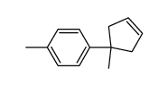 1-甲基-4-(1-甲基环戊-3-烯-1-基)苯结构式