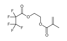 2-[(2,2,3,3,3-Pentafluoropropanoyl)oxy]ethyl methacrylate Structure