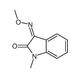 (3Z)-3-methoxyimino-1-methylindol-2-one Structure