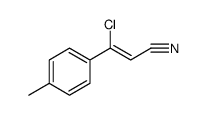 2-Propenenitrile, 3-chloro-3-(4-methylphenyl)-, (2Z)结构式