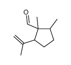 1,2-dimethyl-5-prop-1-en-2-ylcyclopentane-1-carbaldehyde Structure