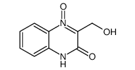3-(hydroxymethyl)-4-oxido-1H-quinoxalin-4-ium-2-one Structure