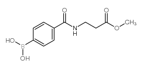 (4-((3-甲氧基-3-氧代丙基)氨基甲酰基)苯基)硼酸结构式