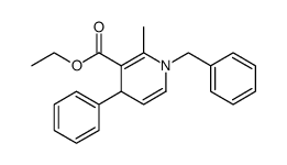 3-Pyridinecarboxylic acid, 1,4-dihydro-2-methyl-4-phenyl-1-(phenylmethyl)-, ethyl ester Structure