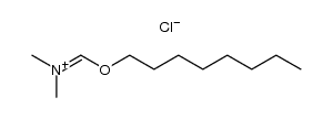 Methanaminium, N-methyl-N-[(octyloxy)methylene]-, chloride结构式