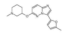 3-(5-methyl-furan-2-yl)-6-(1-methyl-piperidin-3-yloxy)-imidazo[1,2-b]pyridazine Structure