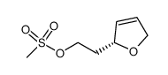 (R)-2-(2,5-dihydrofuran-2-yl)ethyl methanesulfonate结构式
