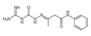 3-(4-carbamimidoyl-semicarbazono)-butyric acid anilide结构式