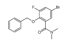 2-benzyloxy-5-bromo-3-fluoro-N,N-dimethyl-benzamide Structure