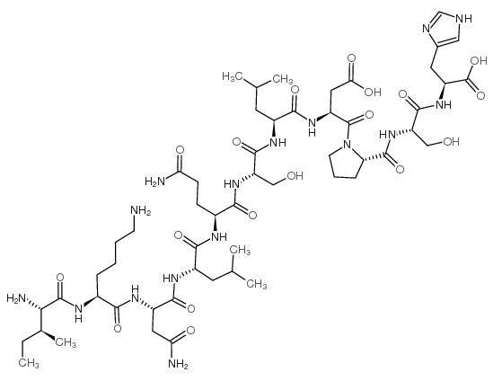 Cholecystokinin-33 (10-20) (bovine, porcine)结构式